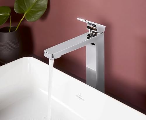Mitigeur lavabo surélevé VILLEROY ET BOCH Architectura Square avec vidage Push Open Chrome - vue 8