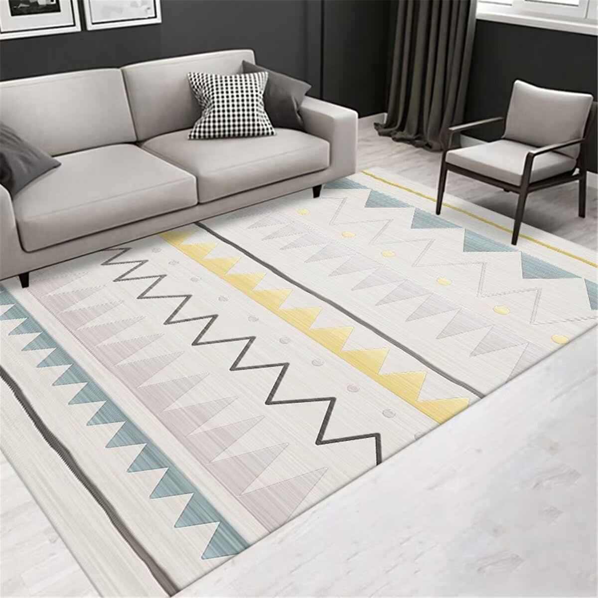 Tapis bébé doux pour chambre de garçon assurant confort et éveil au sol