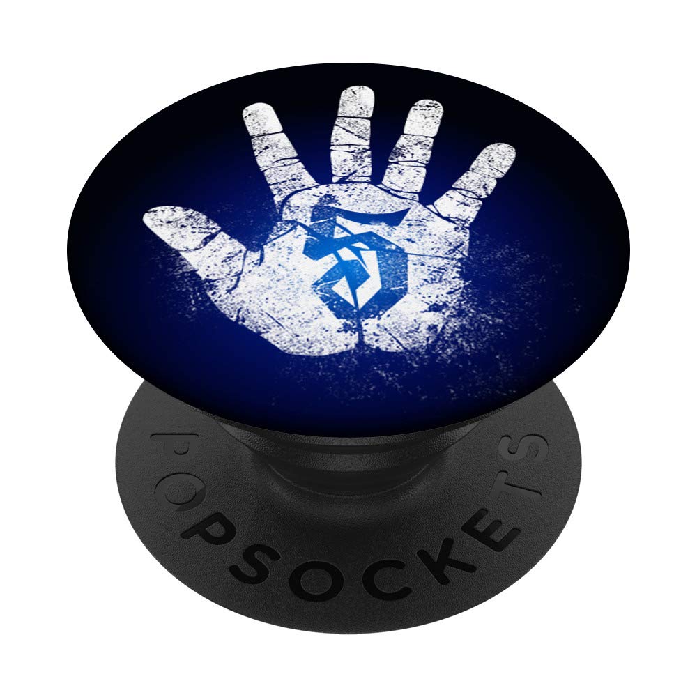 Number 5 Hi Five Hand Sign Hello Greeting Play Games Academy PopSockets Swappable PopGrip