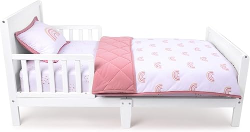 Ely's & Co. Juego de ropa de cama para bebé niño y niña, perfecto para camas pequeñas, juego de 3 piezas que incluye sábana para cuna, manta