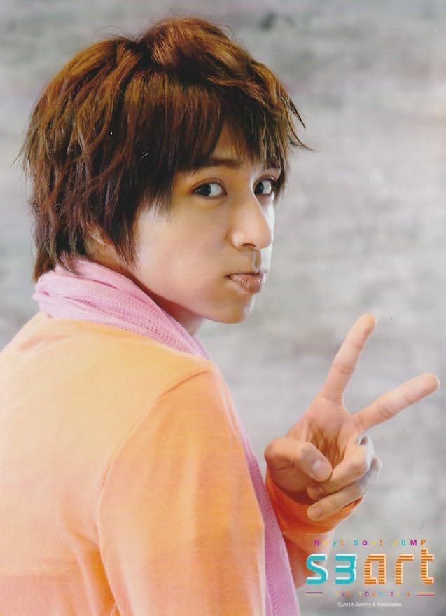 Amazon 八乙女光 Hey Say Jump 公式生写真 Smart 衣装オレンジ ピンク カメラ目線 ピース アイドル 芸能人グッズ 通販