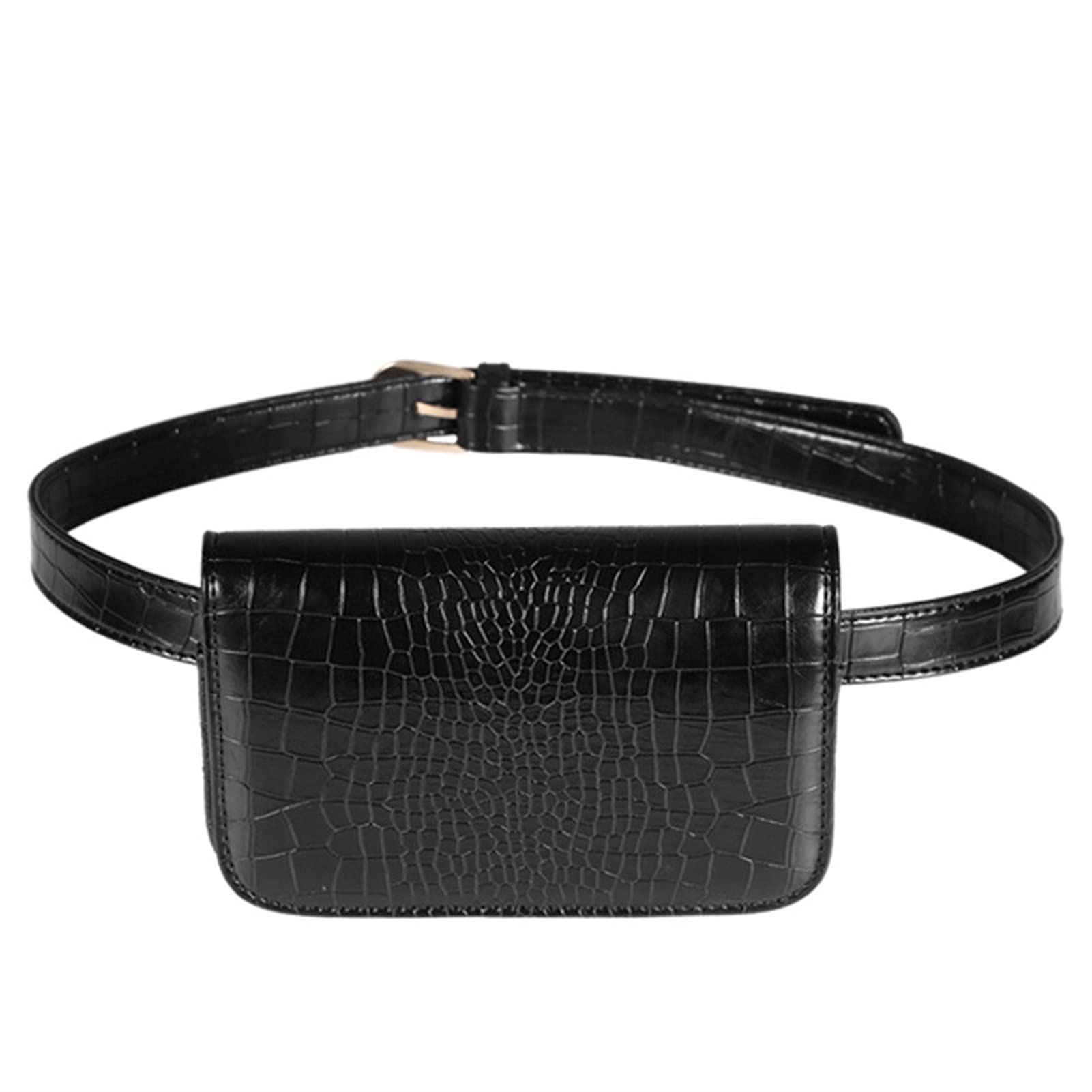 Marsupi Running Unisex, Marsupio unisex in pelle PU con motivo a coccodrillo Marsupio da viaggio Casual Corsa Escursionismo Ciclismo Arrampicata Sport all'aperto Marsupio Marsupi Viaggio Regolabile pe