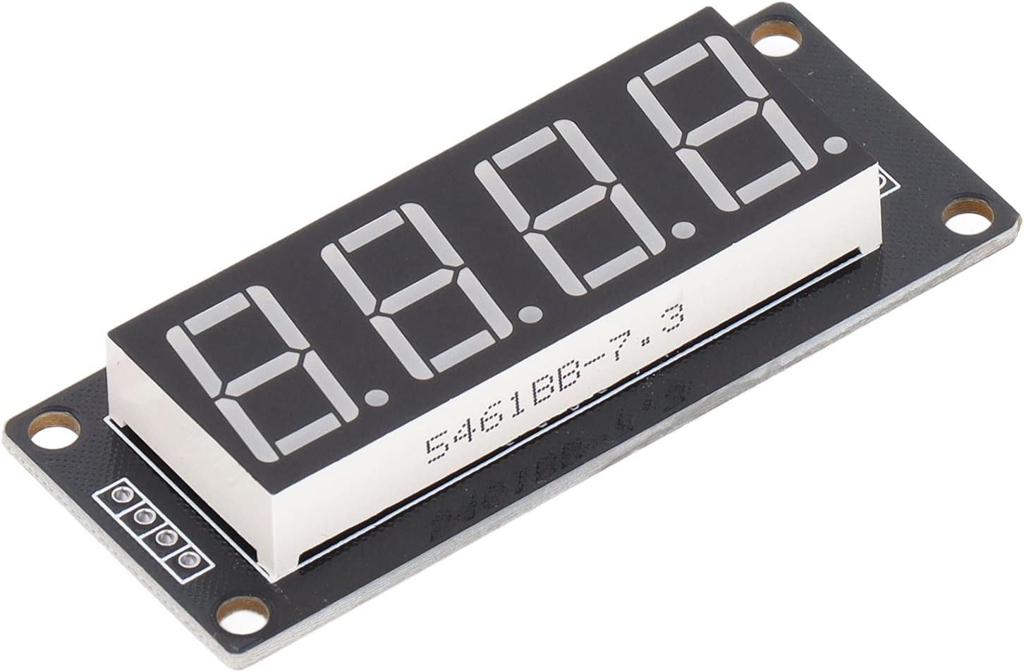 4Pcs LED Digital Display Module 4 Bits 7 Segments Clock Module 0.56 Inch (MRA172B Blue)