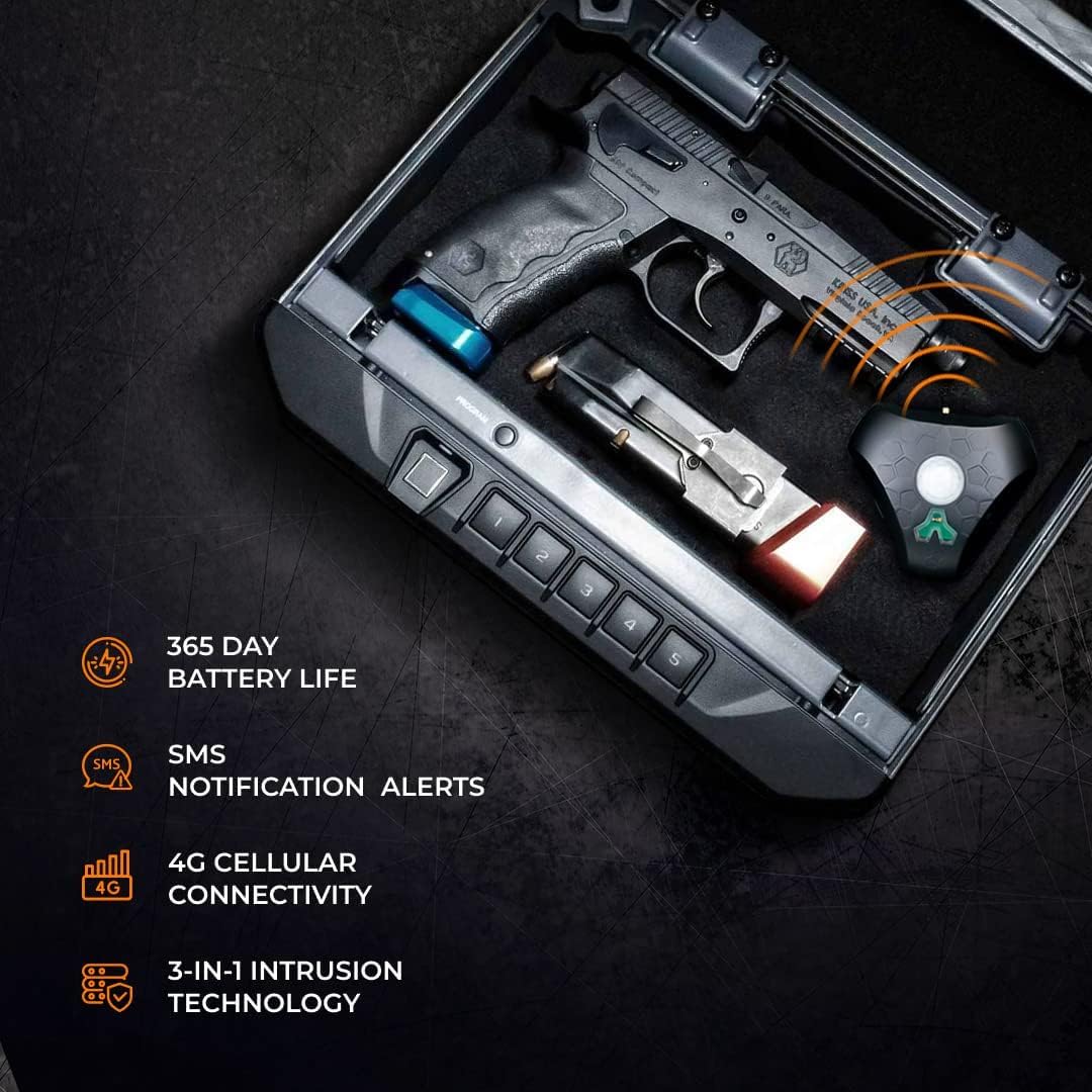 Simtek StealthALERT Sensor for Monitoring Guns and Storage, Security System with App