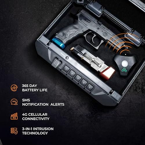 Miniatura 3 de Simtek Sensor StealthALERT para monitoreo de armas y almacenamiento, sistema de seguridad con aplicación