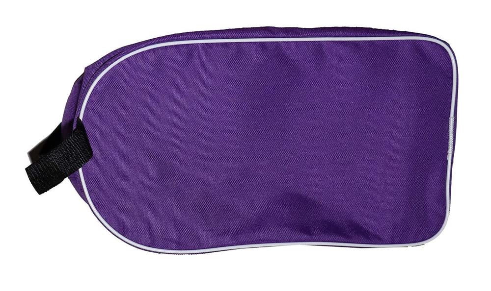 BOOT BAG FOOTBALL RUGBY TOILETRY SPORTS SCHOOL TRAVEL SHOE BAG NEW (Purple)