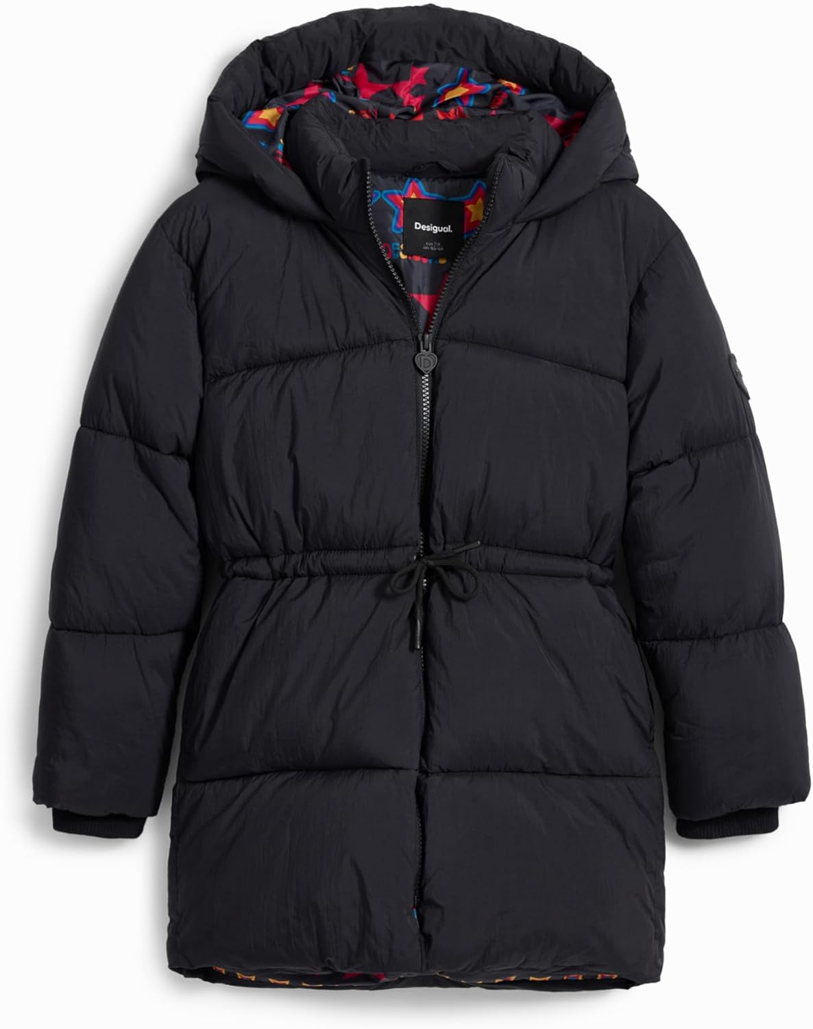 Desigual girls Girl Woven Padded Long Overcoat