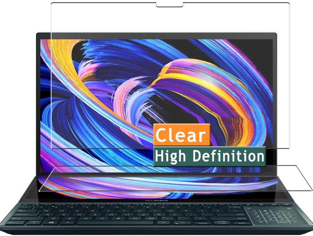 Vaxson 4-Pack Screen Protector, compatible with ASUS Zenbook Pro Duo 15 OLED UX582 UX582ZM 15.6" Laptop, TPU Guard Film Protectors Sticker [NOT Tempered Glass]