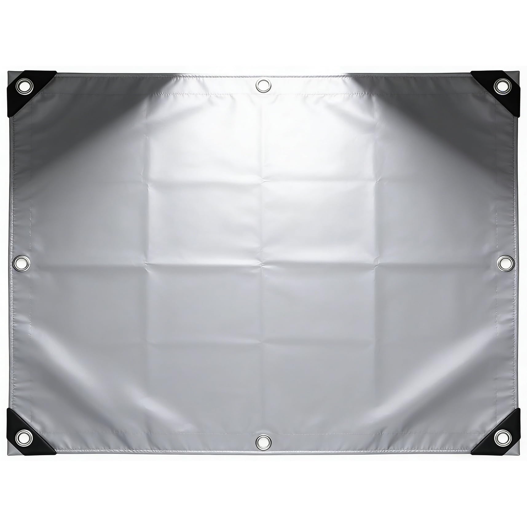 Lona de remolque 150x250 cm gris impermeable y antidesgarro para jardin