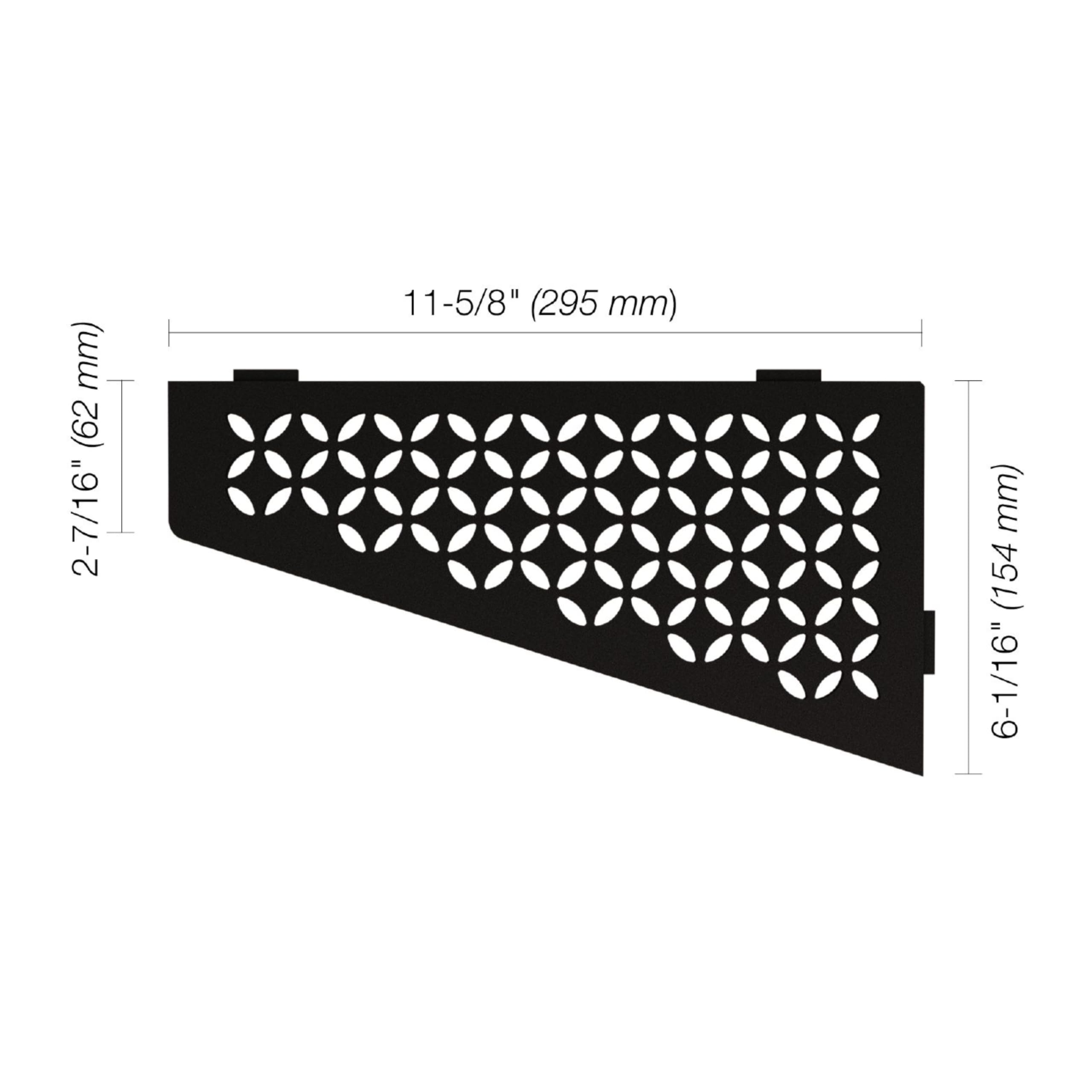 Mensola Angolare Schluter Per Pareti Piastrellate - Design Curvo, Alluminio, Finitura Grigio Pietra, Linguette Di Ancoraggio 3/32"