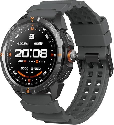 Vista 2 de Cubitt Terra - Reloj inteligente resistente con GPS de doble banda, pantalla AMOLED de 1.48 pulgadas, mapas sin conexión, VITA AI, entrenador AI