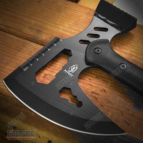 Miniatura 3 de KCCEDGE BEST CUTLERY SOURCE Hacha martillo de hacha táctica hacha de supervivencia cuchillo de caza de 17 pulgadas en general navaja afilada