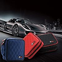 Vista 7 de CCidea Organizador Portátil de Discos CD/DVD, 40 Capacidad, Portafolio de Nylon para CD (Rojo) Especiales