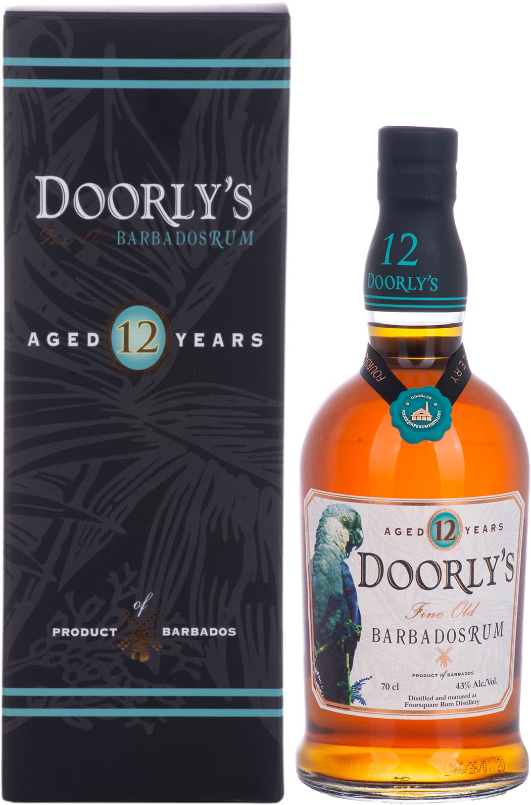 Doorly's 12 Years Old Fine Old Barbados Rum 43% Vol. 0,7l in Geschenkbox