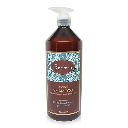 Saphira Divine Curls Shampoo for Curly, Wavy and Multi-Textured Hair, Sulfate-Free, Paraben-Free, Deeply Cleanses, Restores and Hydrates Curls