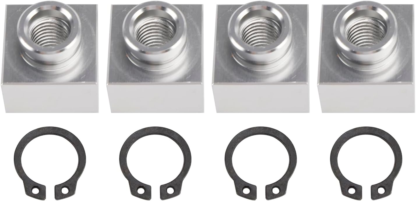4X Snowmobile Trailer Insert Nut & Snap Ring Kit 04414 03400 For Triton Xt & Lt