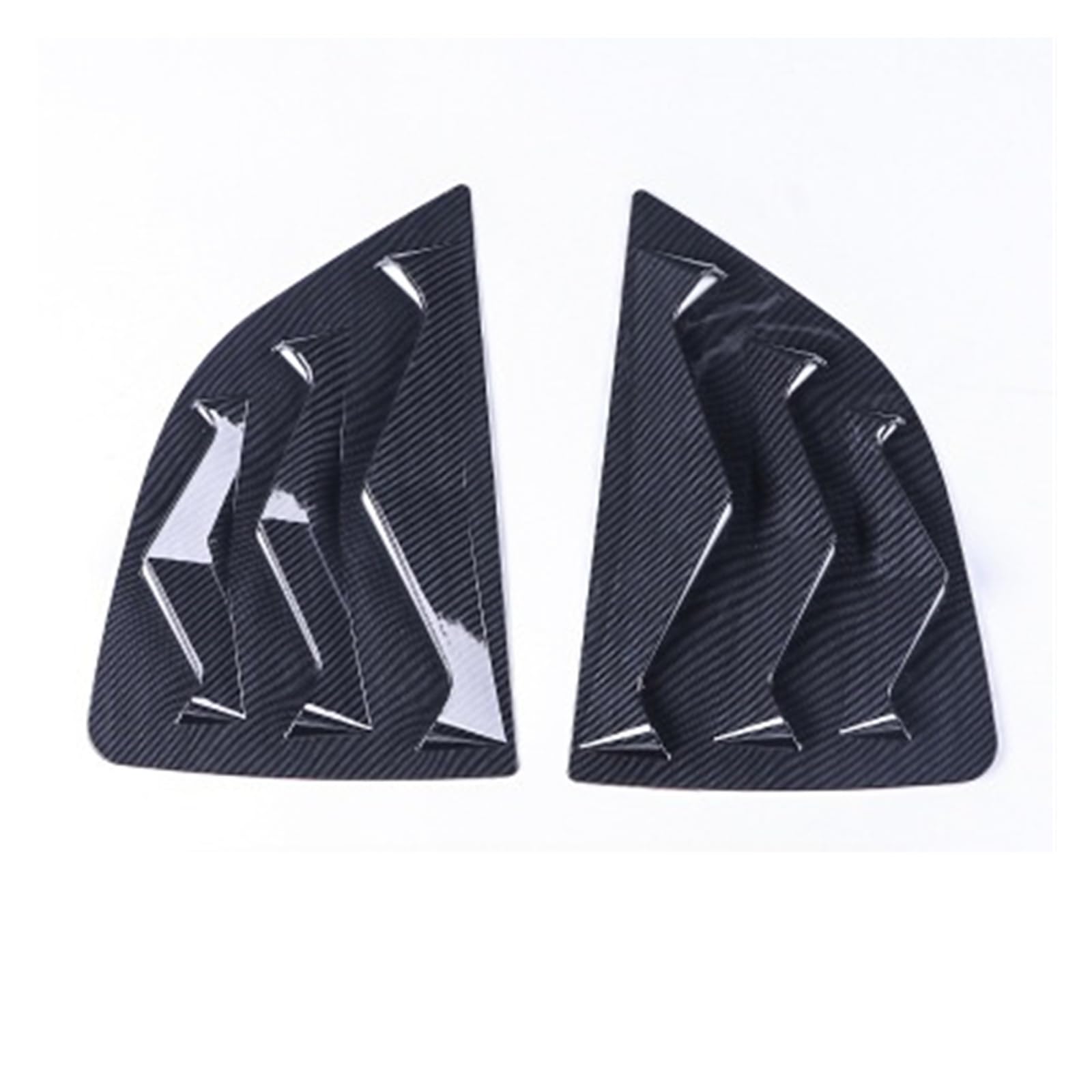 Rear Window Louvers Compatible for Honda Jazz Compatible for FIT GK5 2014-2019 Hatchback Car Side Blinds Vent Decorative Stickers(Carbon Look)