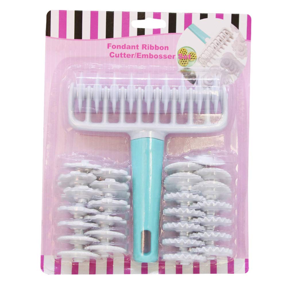 Rotella Tagliapasta 3 In 1 | Per Biscotti, Torte E Pizza | Con 36 Ruote Decorative - Foto 3