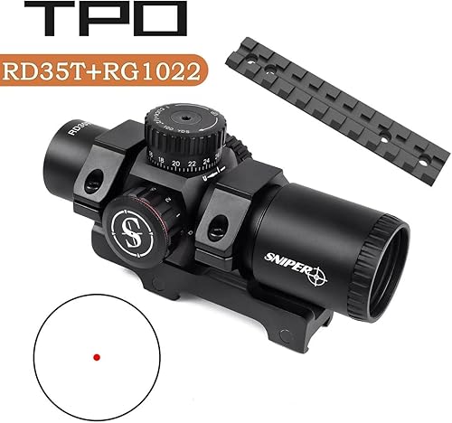 Miniatura 2 de Ruger 1022 Picatinny Rail Mount con punto rojo, visores, óptica (RD35T punto rojo + riel)