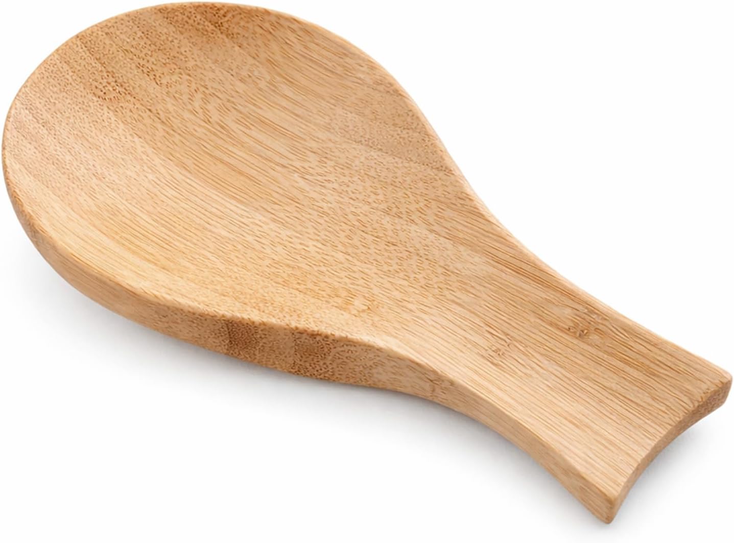 Wooden Spoon Rest, Smooth Bamboo Spoon Rest for Stove Top Modern and Rustic