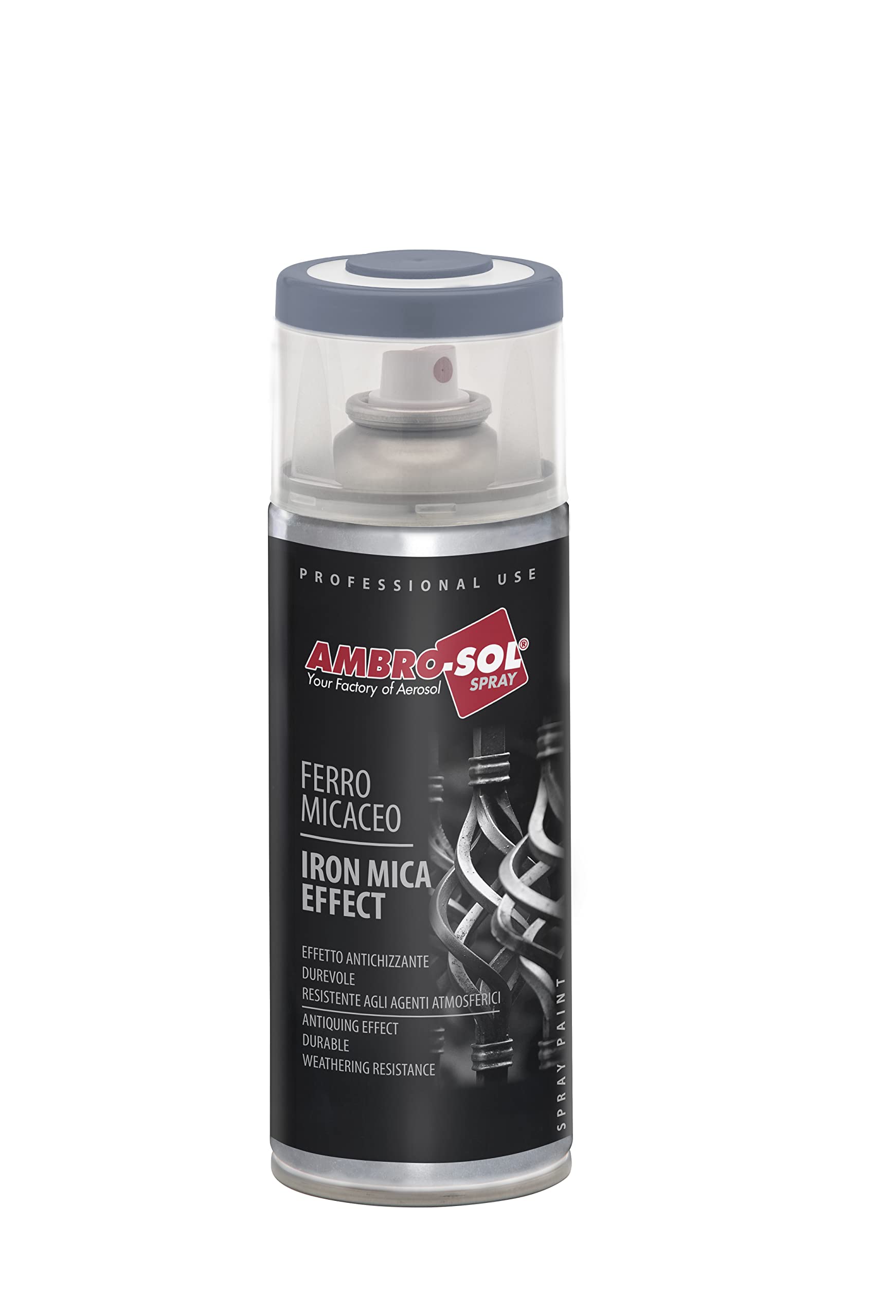 ambro-sol v400mic1 Nagellack Effekt Eisen micaceo, Eisen antik, 400 ml