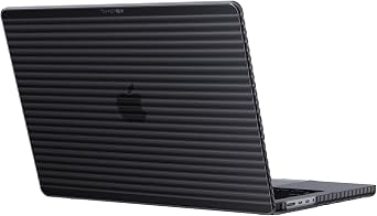 Tech21 Evo Wave case for MacBook Pro 14" 2021 & 2023 - Protective Hard Shell Cover - Charcoal