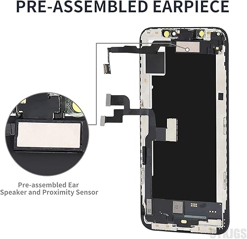 Miniatura 3 de para iPhone Xs Reemplazo de pantalla de 5.8 pulgadas con altavoz de oído y sensor de proximidad, pantalla LCD táctil 3D digitalizador montaje