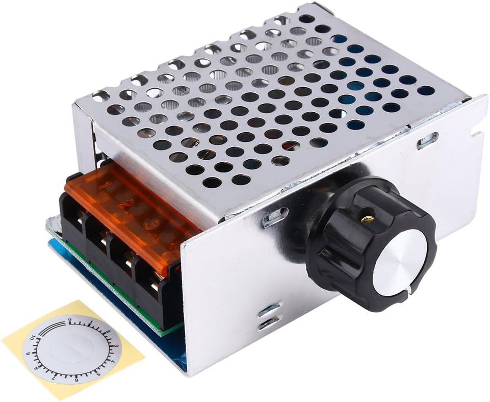 AC 220V 4000W SCR Voltage Regulator with Adjustable Speed Controller for Electric Motors - Large Power Dimming Module for Industrial Equipment