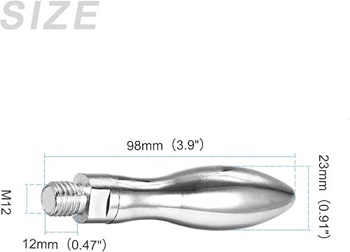 Miniatura 12 de METALLIXITY Perillas de tornillo de mango de sujeción (M10x12mm) 1 unidad, manivela de metal agarre cónico - para construcción de viviendas, máquina