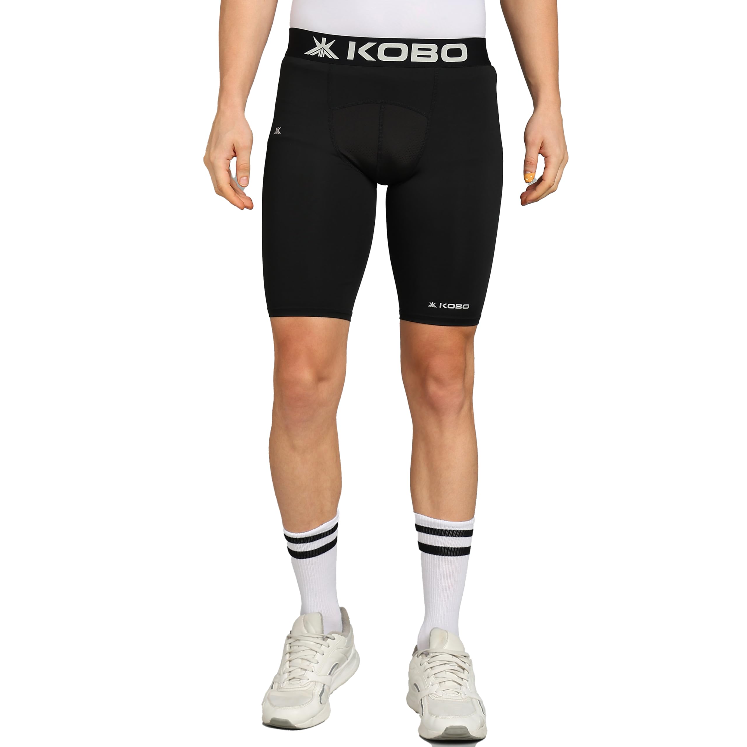 KS-01 Intense Compression Short Tights Skins Men's Legging Base Layer for Gym Running Swimming Cricket Cycling Football Yoga Basketball Tennis Badminton & Many More Sports (Imported)