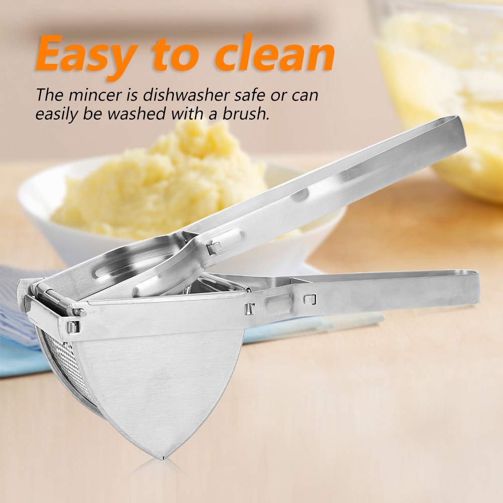 Dioche Schiacciapatate in Acciaio Inox per Purè di Patate, Frutta, Verdure