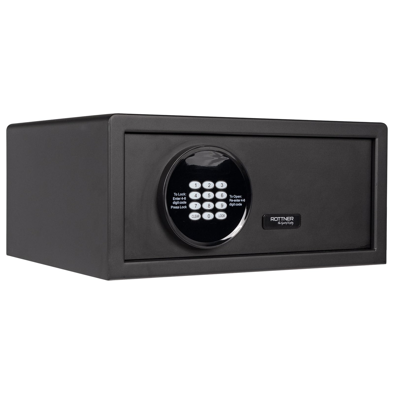 Coffre-fort électronique à serrure mécanique Rottner Aurora Lap en acier