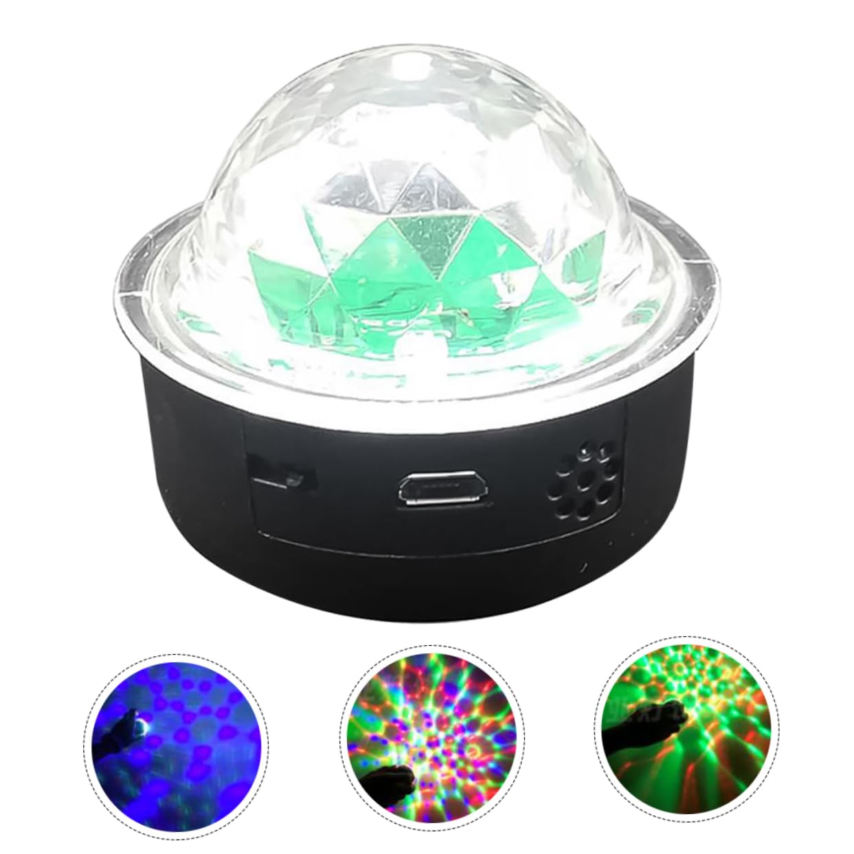 jojofuny Disco Ball Lamps Voice Controlled RGB Stage Lamp Led Mini Disco Light for Indoor Ktv Wedding Decor