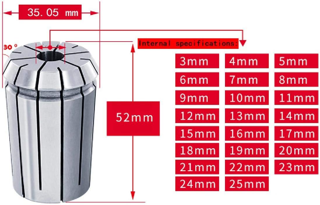 1Pcs OZ25 23mm Spring Collet for CNC Engraving Machine and Milling Lathe Tool Workholding Engraving Collets