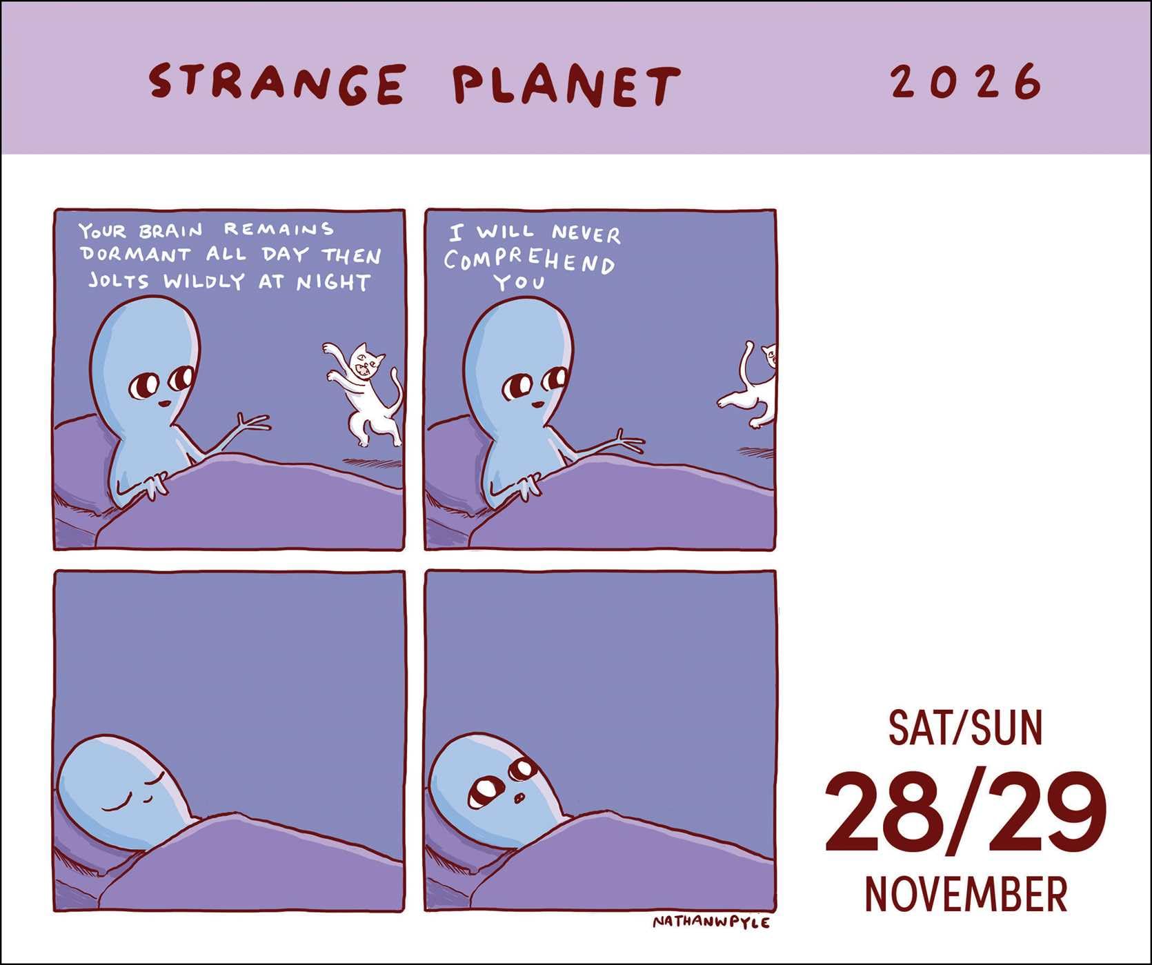 Strange Planet 2026 Day-to-Day Calendar: I Am a Beacon of Joy