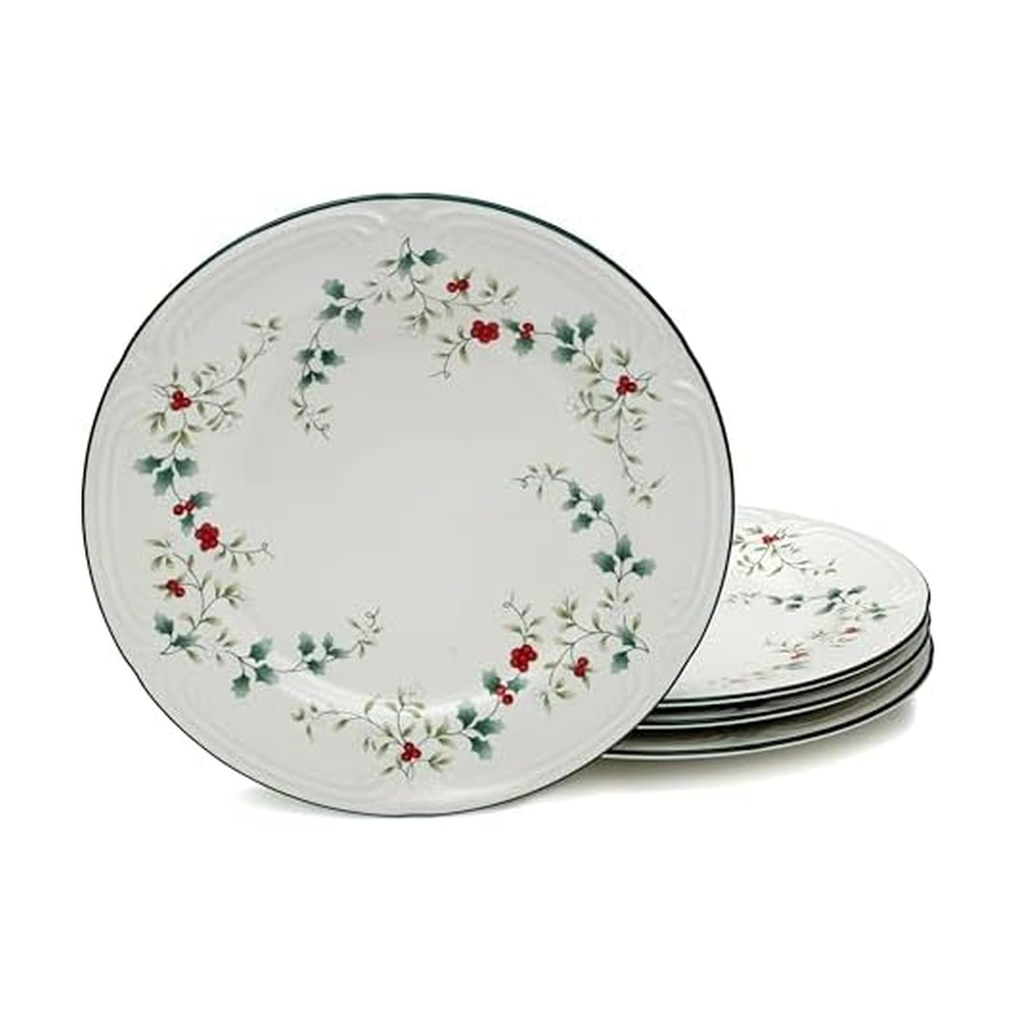 Pfaltzgraff Winterberry Dinner Plates, 10.4 Inch, Set of 4