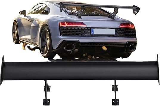 GT Wing Car Spoiler 43.3 Inch Universal Spoiler With Single Deck Adjustable Lightweight Aluminum Car Rear Spoiler Wing(Long)