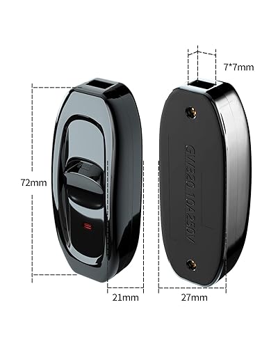 Miniatura 19 de Paquete de 2 interruptores para electrodomésticos, botón de encendido/apagado, lámpara de mesa, luz de escritorio, interruptor de cable en línea