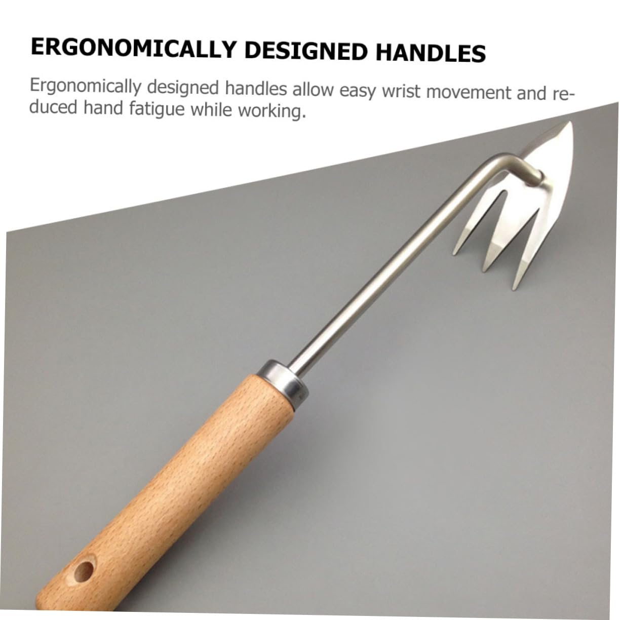 Milisten 3 Pezzi Attrezzo Manuale per Estirpare Erbacce con Legno Utensile Multi per Giardinaggio del Rimozione Design Ergonomico e Antiscivolo