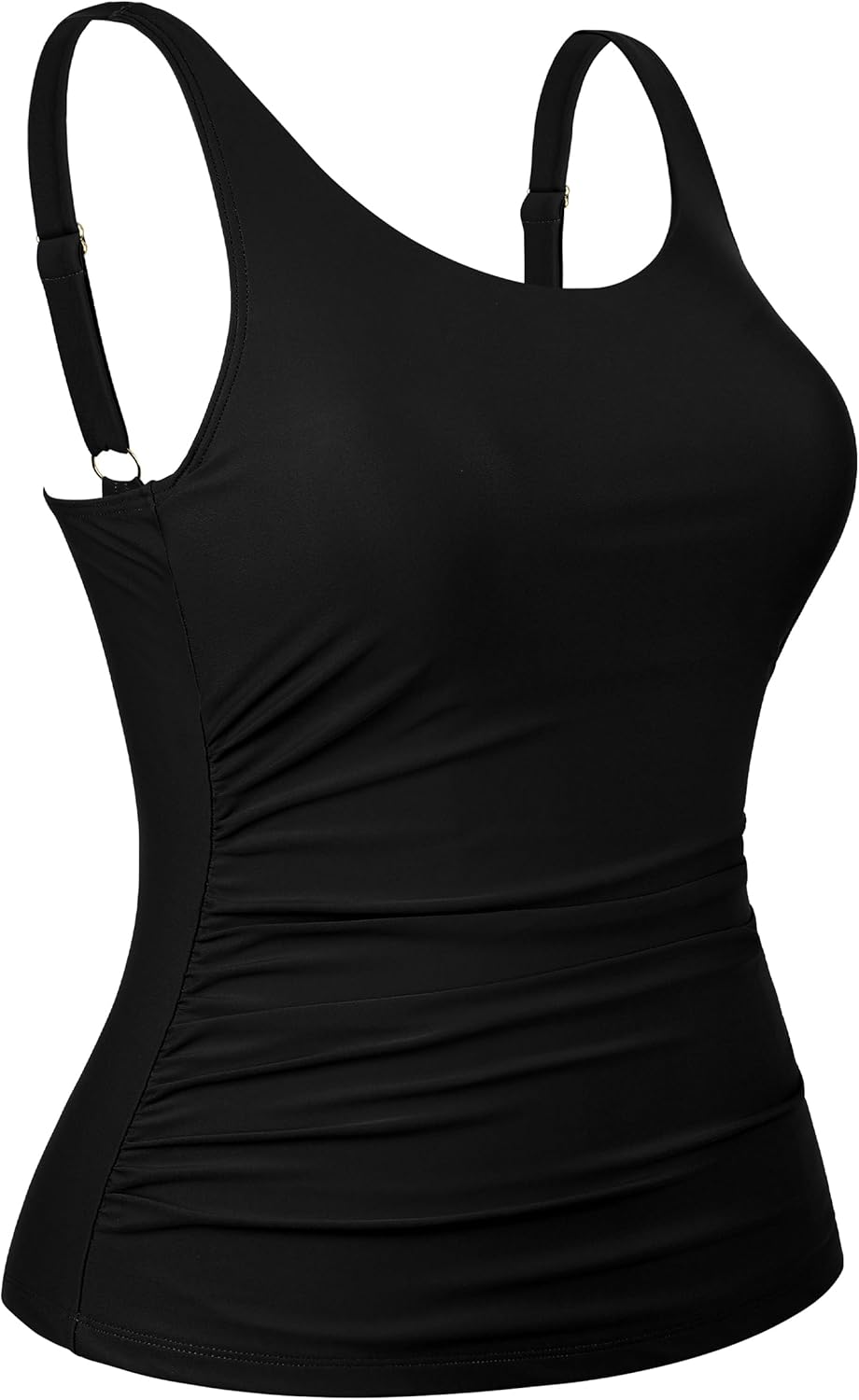 Hilor Women's Underwire Tankini Top Swimsuit Tummy Control Bathing Suit Tops Retro Tank Top Swimwear Modest Swim Top Only - Image 5