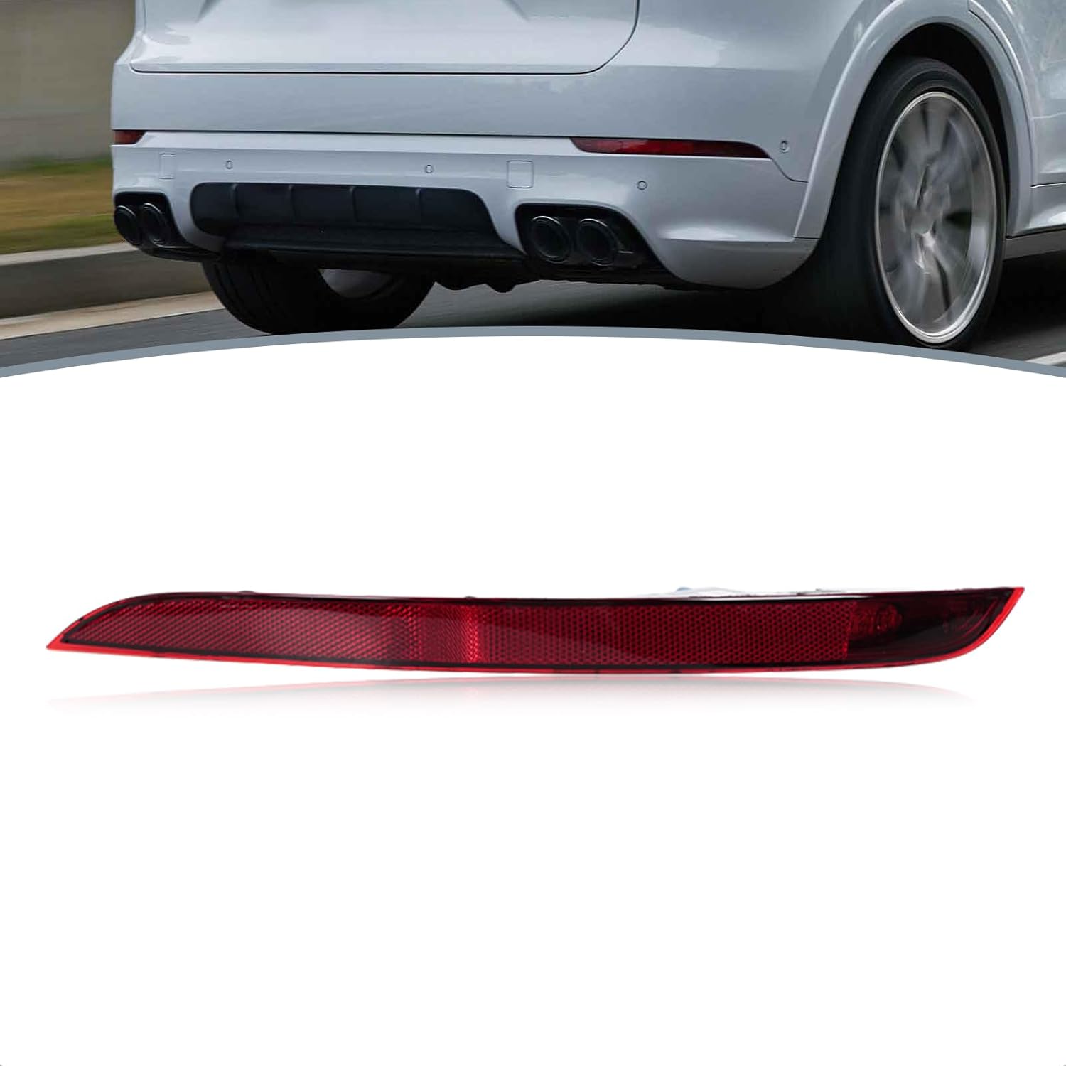 For Porsche Cayenne 2018-2021 Rear Bumper Trim Reflector Light Parking Brake Lamp 9Y0945725 Left