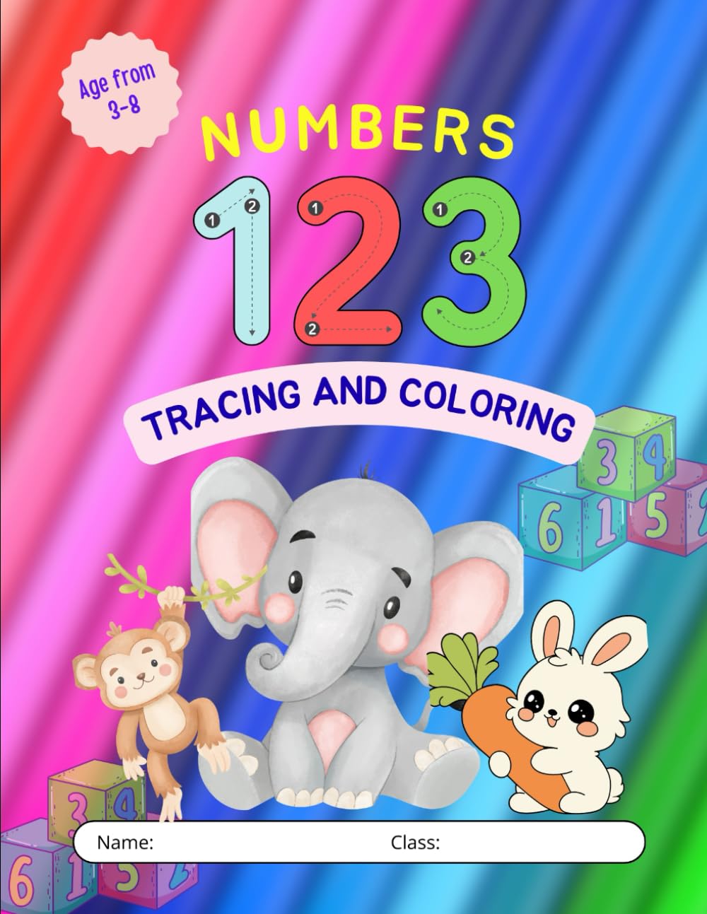 Number Tracing and Coloring Book (Early Learning with Fun)