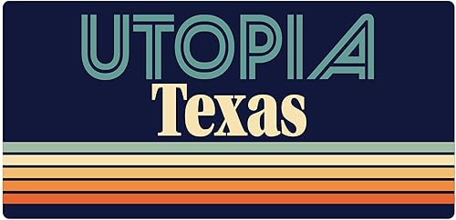 Miniatura 1 de Utopia Texas - Imán para nevera (5 x 2.5 pulgadas)