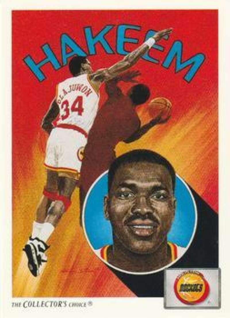 Amazon.com: 1991-92 Upper Deck Basketball Text Hologram Variation #92 Hakeem  Olajuwon Houston Rockets Official NBA Trading Card (Rare Parallel) :  Collectibles & Fine Art
