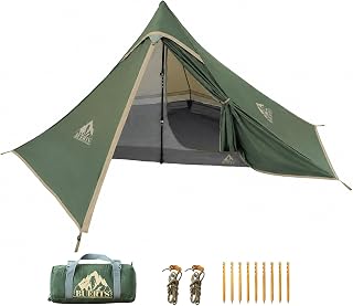 Ultraleicht Trekkingzelt, 4-Jahreszeiten wasserdicht, einfacher Aufbau, für Wandern, Klettern & Camping.