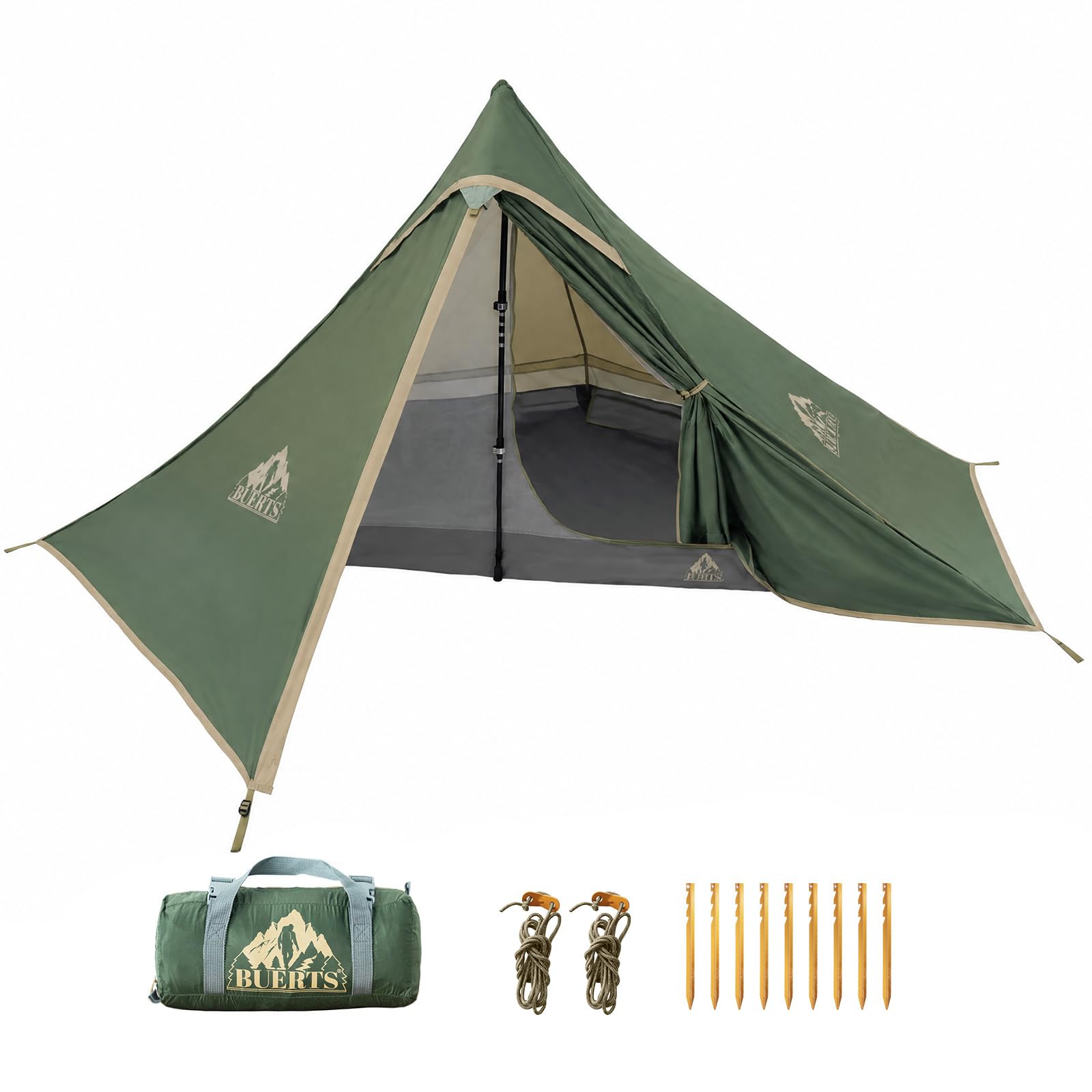 Ultraleicht Trekkingzelt, 4-Jahreszeiten wasserdicht, einfacher Aufbau, für Wandern, Klettern & Camping.