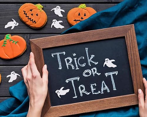 Miniatura 4 de ONLYKXY 600 piezas de confeti blanco para fiesta de Halloween, confeti de mesa y bricolaje (fantasma)