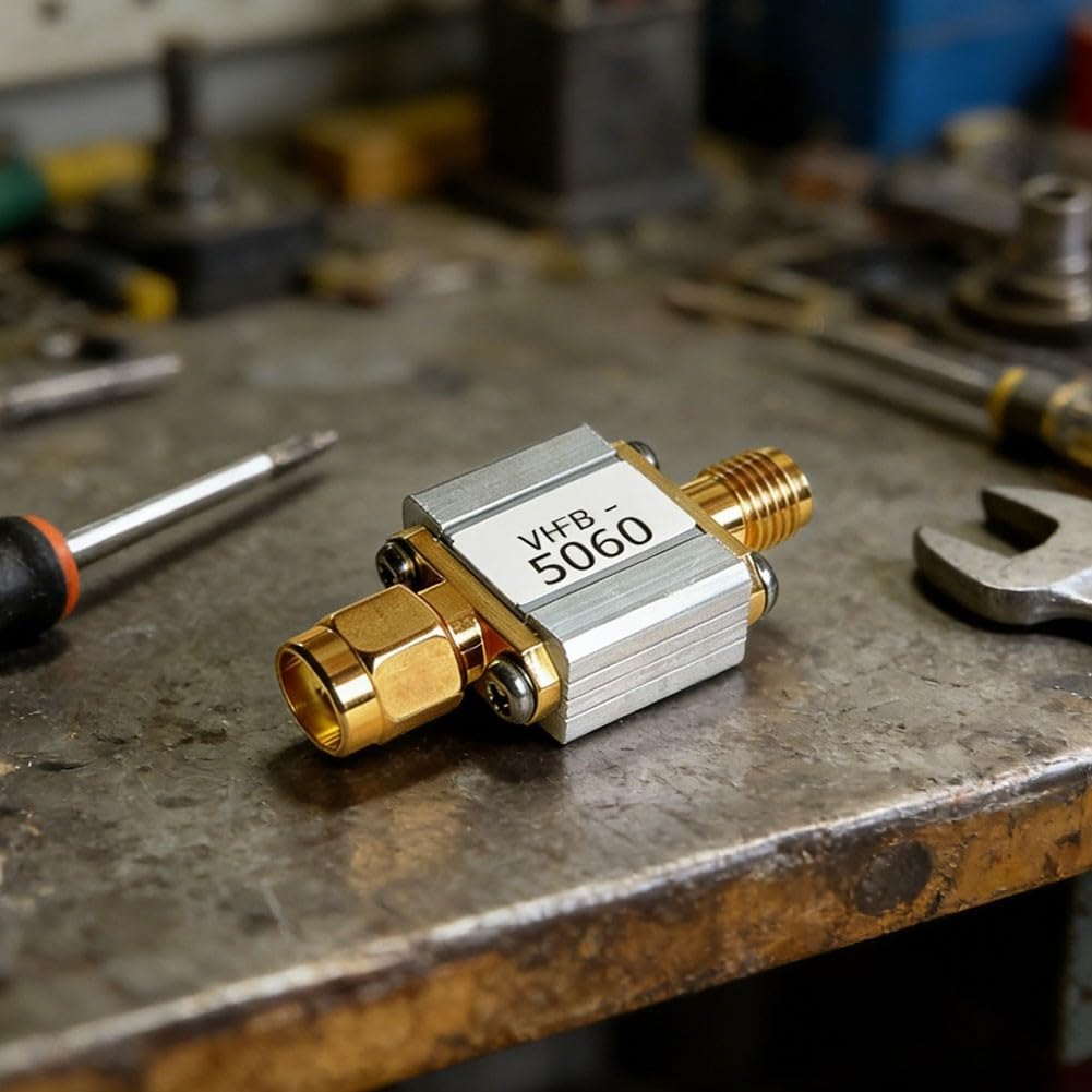 Bandpass-Filter, 5,8 GHz, 4900-6100 MHz, Stecker auf Buchse, geringe Einfügedämpfung, 2,5 dB, 5 W Leistung für drahtlose UAV-Bildübertragungssysteme