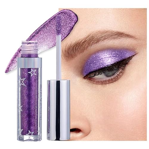 Hotiary Shining Shimmer Glitter Liquid Eyeshadow Metallic Pigments Makeup Metals Gloss For Eyes Eyeliners Sparkling Eye Shadow Set Gift Shiny Pen Eyeliner Kit Long Lasting Waterproof (A110) #TOP2