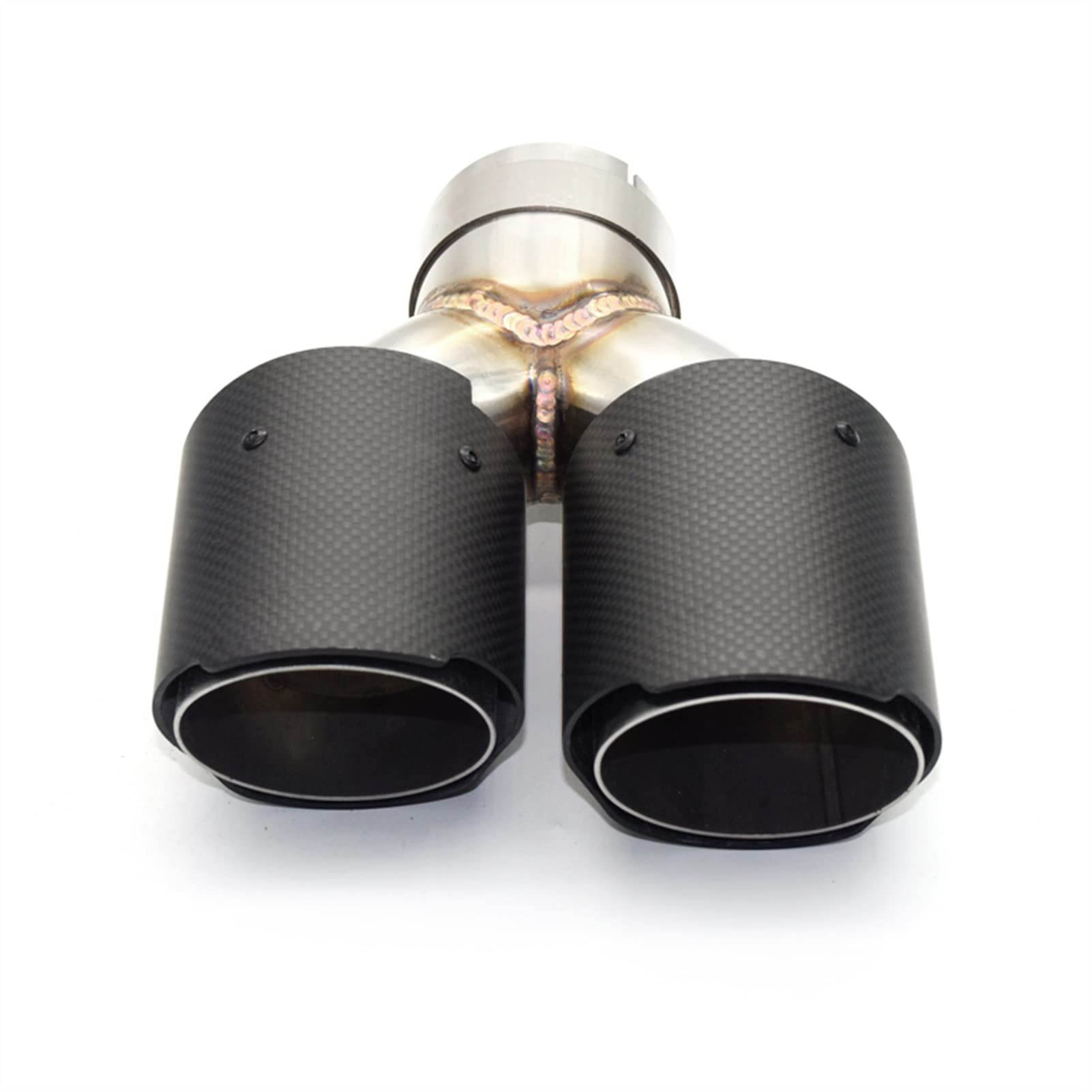 Tubo de escape oxidado solución con punta de fibra de carbono para E90